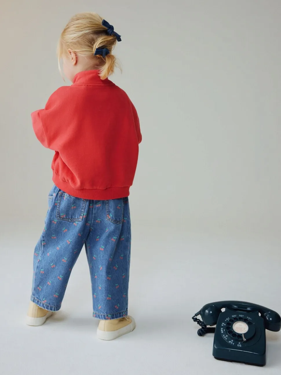 Kersenprint - Jeans met wijde pijpen (3 mnd-7 jr)