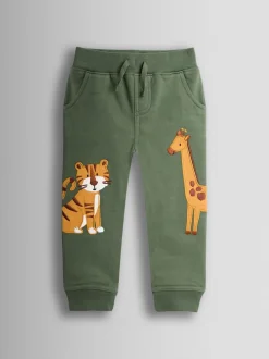Khaki - JoJo Maman Bébé Safari Friends Applique Jogger