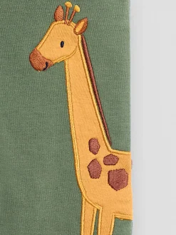 Khaki - JoJo Maman Bébé Safari Friends Applique Jogger