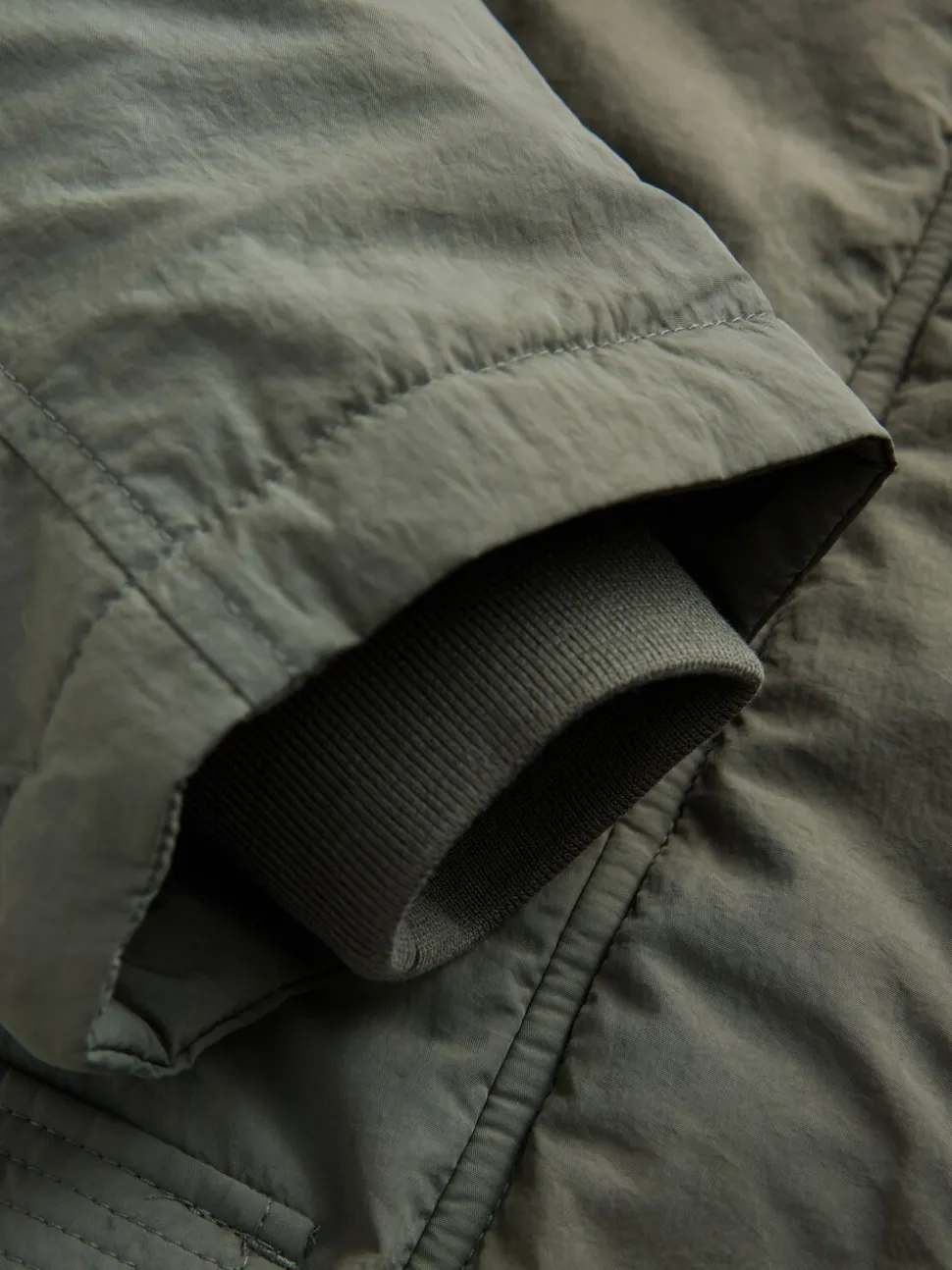 Khaki - Regenbestendige gewatteerde parka (5-13jr)
