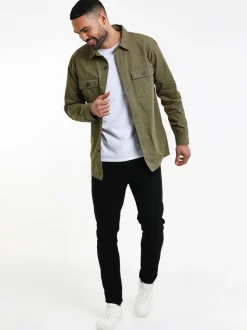 Khaki - Threadbare - Lichtgewicht jack