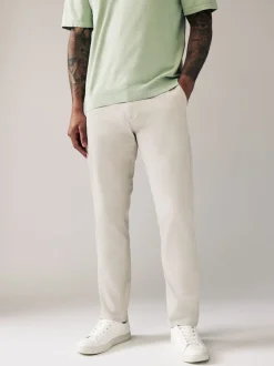 Kiezelkleurig licht - Slim Fit - Stretchy chino