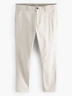 Kiezelkleurig licht - Slim Fit - Stretchy chino
