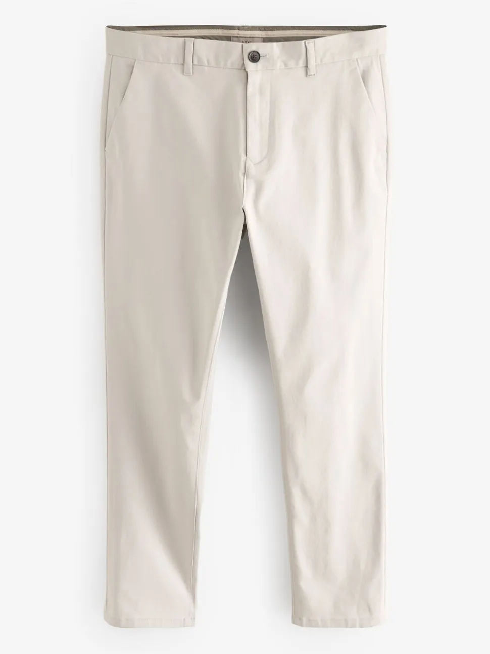 Kiezelkleurig licht - Slim Fit - Stretchy chino