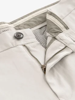 Kiezelkleurig licht - Slim Fit - Stretchy chino