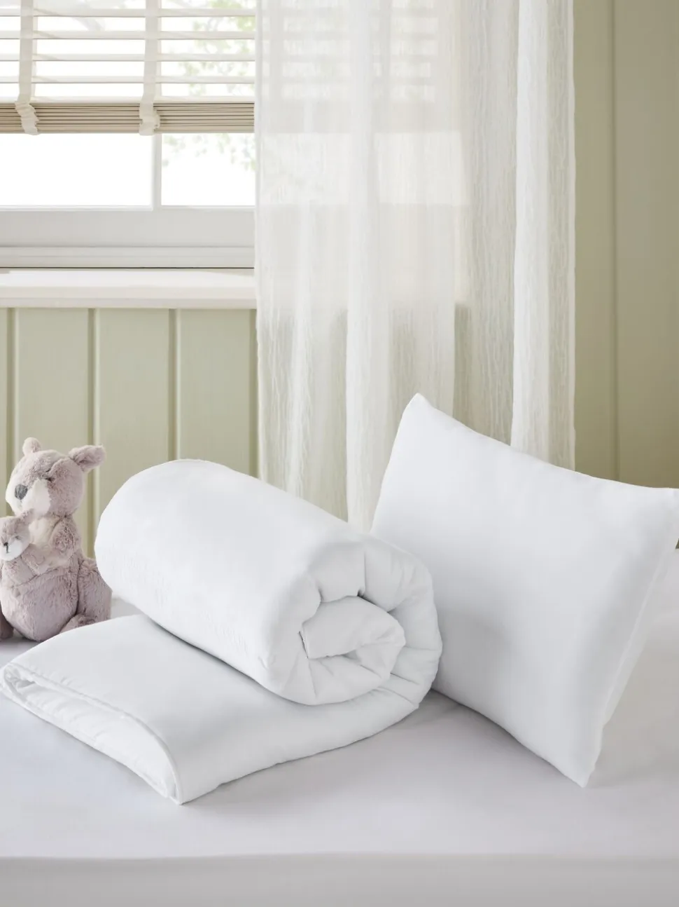 Kinderdekbed- en kussenset Simply Soft voor kleine kinderen