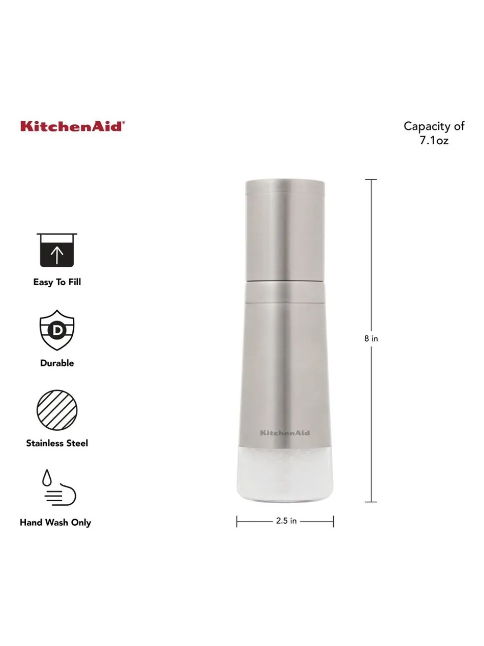 Kitchen Aid Salt and Pepper Grinders