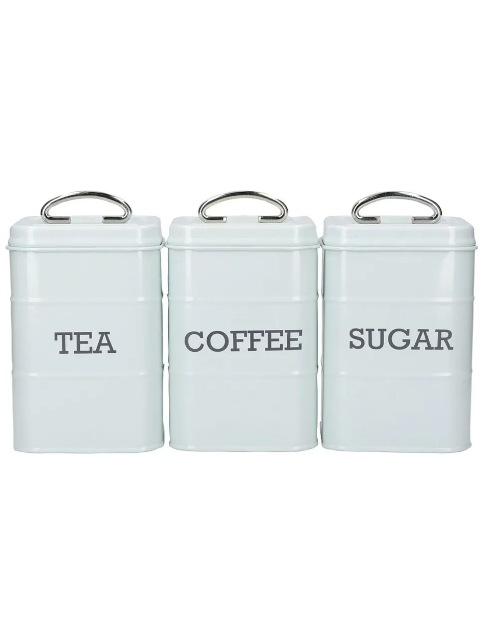 Kitchencraft Metal Coffee Sugar and Tea Canisters