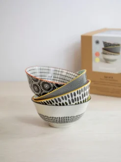 Kitchencraft Set of 4 Ceramic Cereal Bowls