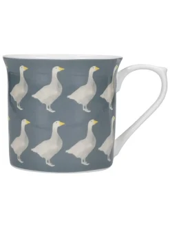 Kitchencraft Set of 4 Goose Patterned Bone China Mugs
