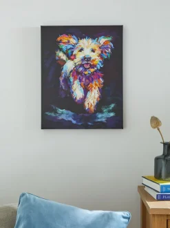 Kleine Charlie Cockapoo canvas wanddecoratie