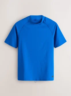 Kobaltblauw - Actief rash vest met korte mouwen