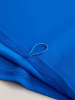 Kobaltblauw - Actief rash vest met korte mouwen