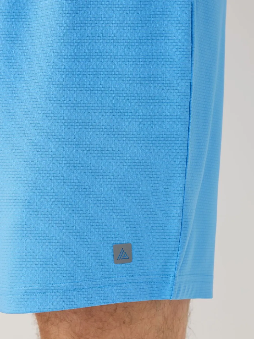 Kobaltblauw - Active Gym trainingsshort met textuur