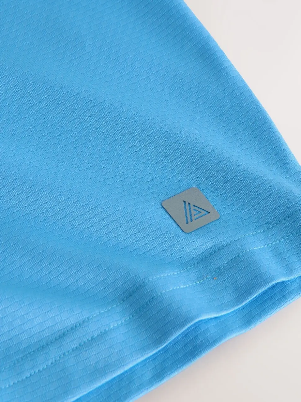 Kobaltblauw - Active Gym trainingsshort met textuur