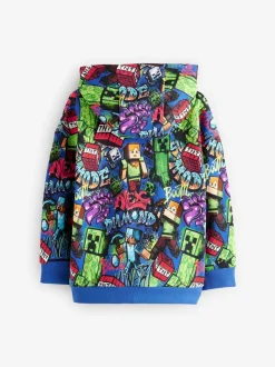 Kobaltblauw - Minecraft-hoodie (3-16jaar)