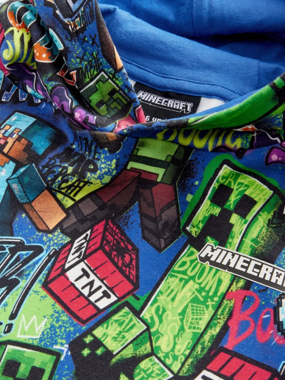 Kobaltblauw - Minecraft-hoodie (3-16jaar)