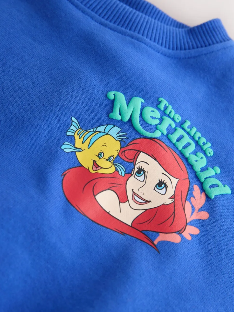 Kobaltblauw - The Little Mermaid Crew Neck Sweatshirt (3mths-7yrs)