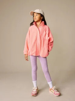 Koraaloranje - Button Up Fleece Jacket (3-16yrs)