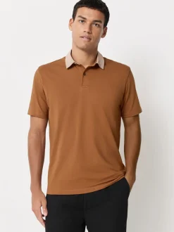 Kraag met bessenprint - Set van 3 jersey poloshirts met korte mouwen