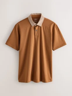 Kraag met bessenprint - Set van 3 jersey poloshirts met korte mouwen