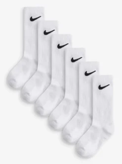 Krijtwit - Nike Little Kids sportsokken, set van 6