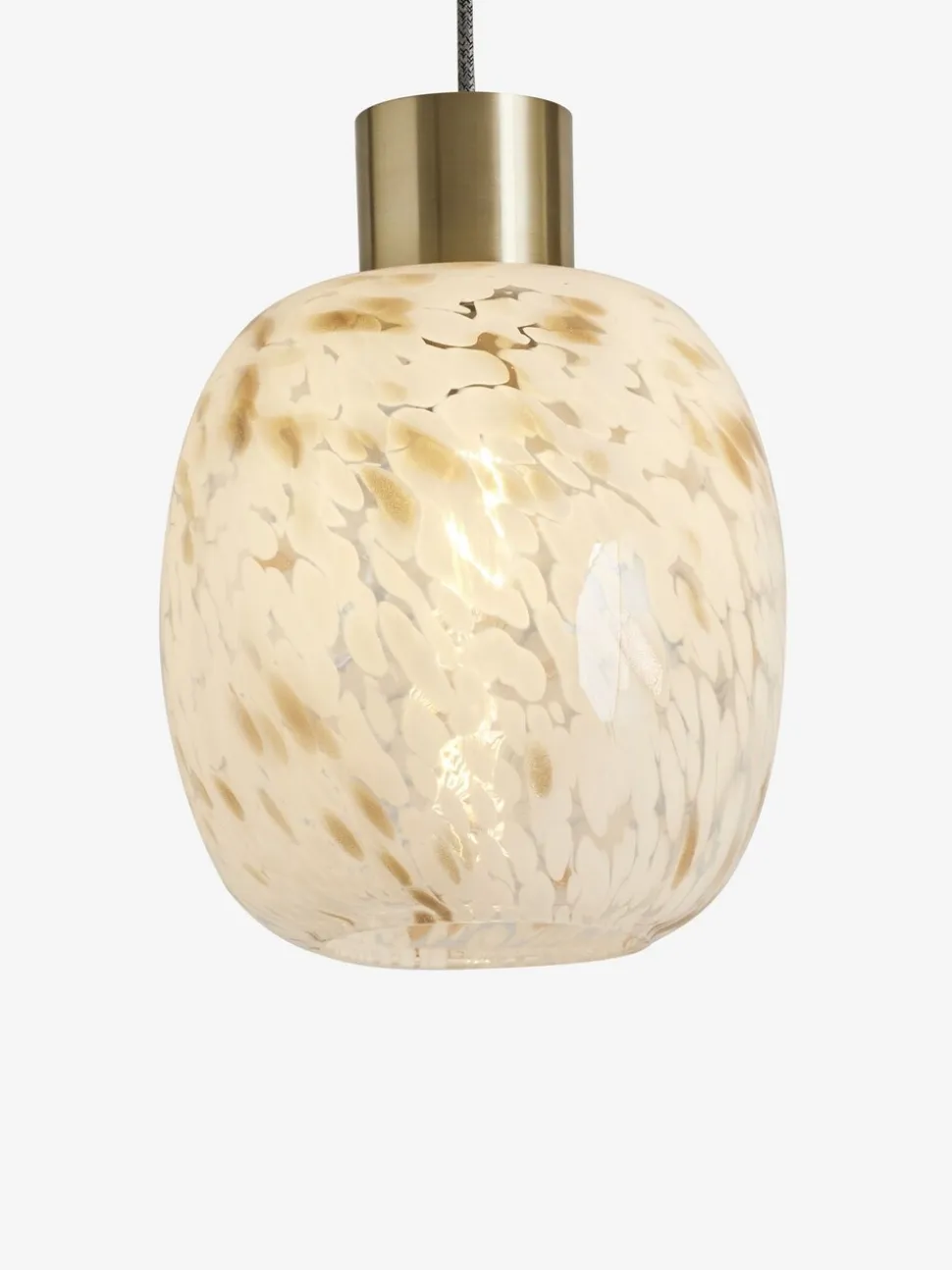 Lamp met mat confettiglas