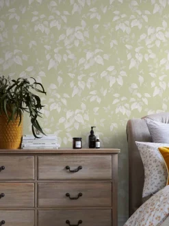 Landelijk behang met bloemenprint 10M