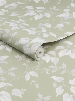 Landelijk behang met bloemenprint 10M