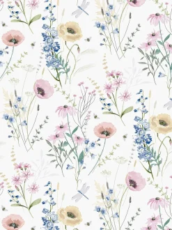 Laura Ashley 100% Cotton Percale 200 Thead Count Alford Meadow Duvet Cover and Pillowcase Set