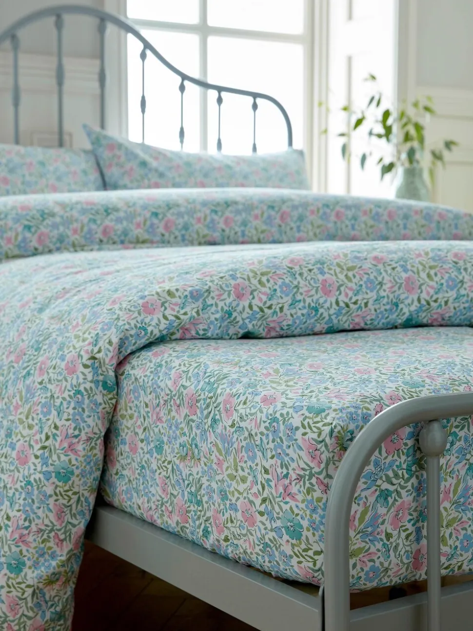 Laura Ashley 100% katoenen Sherston bloemen Ditsy hoeslaken