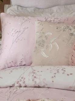 Laura Ashley 100% katoensatijn 200 thread count Pussy Willow Dekbedovertrek- en kussensloopset