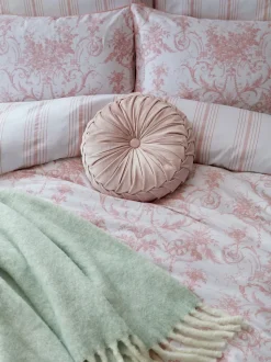 Laura Ashley 100% katoensatijn 200 draadtelling Tuileries dekbedovertrek- en kussensloopSet