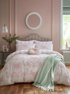 Laura Ashley 100% katoensatijn 200 draadtelling Tuileries dekbedovertrek- en kussensloopSet