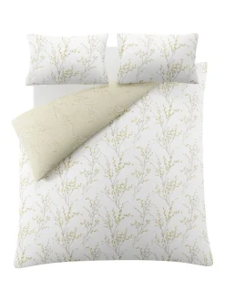 Laura Ashley 100% katoensatijn 200 thread count Pussy Willow Dekbedovertrek- en kussensloopset