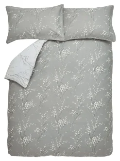 Laura Ashley 100% katoensatijn 200 thread count Pussy Willow Dekbedovertrek- en kussensloopset