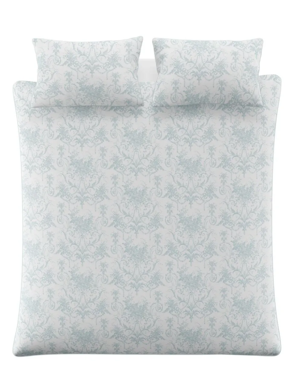 Laura Ashley 100% katoensatijn 200 draadtelling Tuileries dekbedovertrek- en kussensloopSet