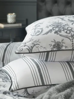 Laura Ashley 100% katoensatijn 200 draadtelling Tuileries dekbedovertrek- en kussensloopSet