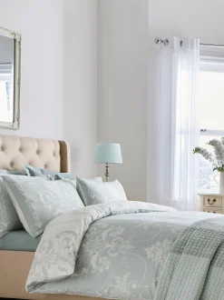 Laura Ashley 100% katoensatijn 200 -draads Josette dekbedovertrekset met kussenslopen