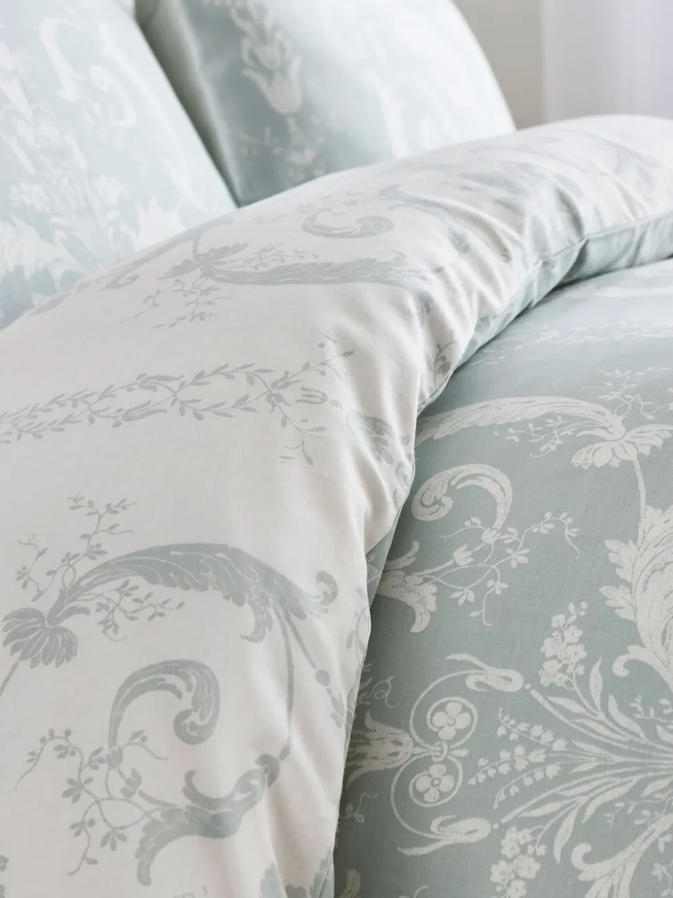 Laura Ashley 100% katoensatijn 200 -draads Josette dekbedovertrekset met kussenslopen