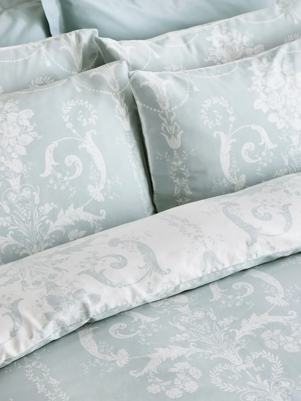 Laura Ashley 100% katoensatijn 200 -draads Josette dekbedovertrekset met kussenslopen