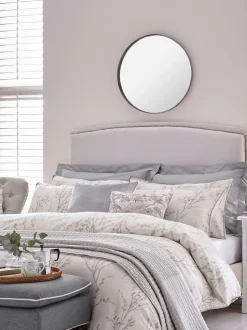 Laura Ashley 100% katoensatijn 200 thread count Pussy Willow Dekbedovertrek- en kussensloopset