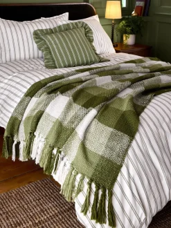 Laura Ashley Allonby Check Woven Throw