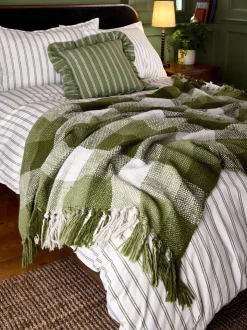 Laura Ashley Allonby Check Woven Throw