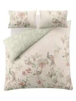 Laura Ashley Attleton 220 Thread Count Duvet Cover and Pillowcase set