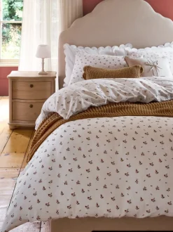 Laura Ashley Aylesmore Cotton Gauze Duvet Cover and Pillowcase Set