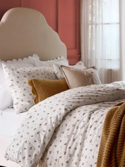 Laura Ashley Aylesmore Cotton Gauze Duvet Cover and Pillowcase Set