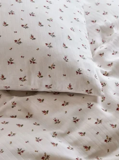 Laura Ashley Aylesmore Cotton Gauze Duvet Cover and Pillowcase Set