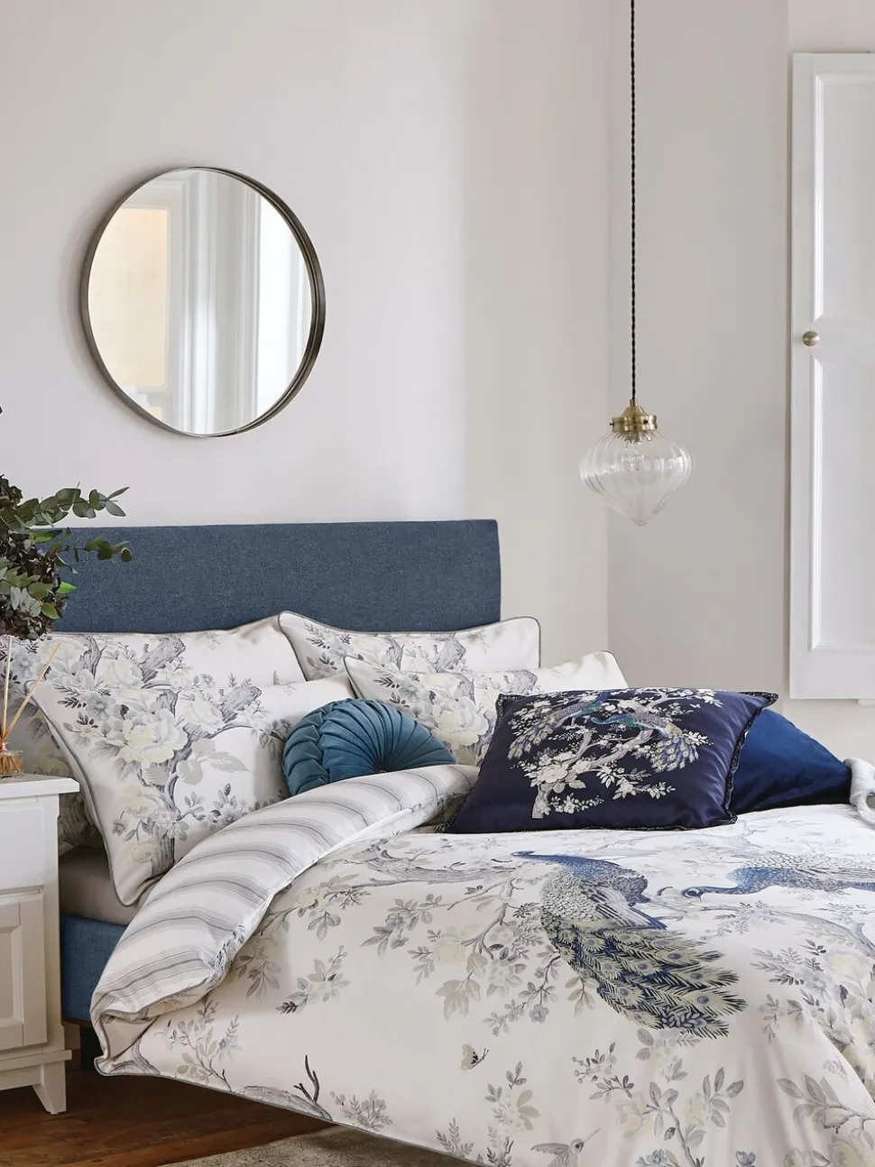 Laura Ashley Belvedere 100% katoensatijn 220 -draads dekbedovertrekset met kussenslopen
