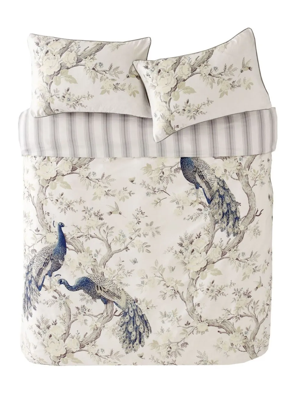 Laura Ashley Belvedere 100% katoensatijn 220 -draads dekbedovertrekset met kussenslopen